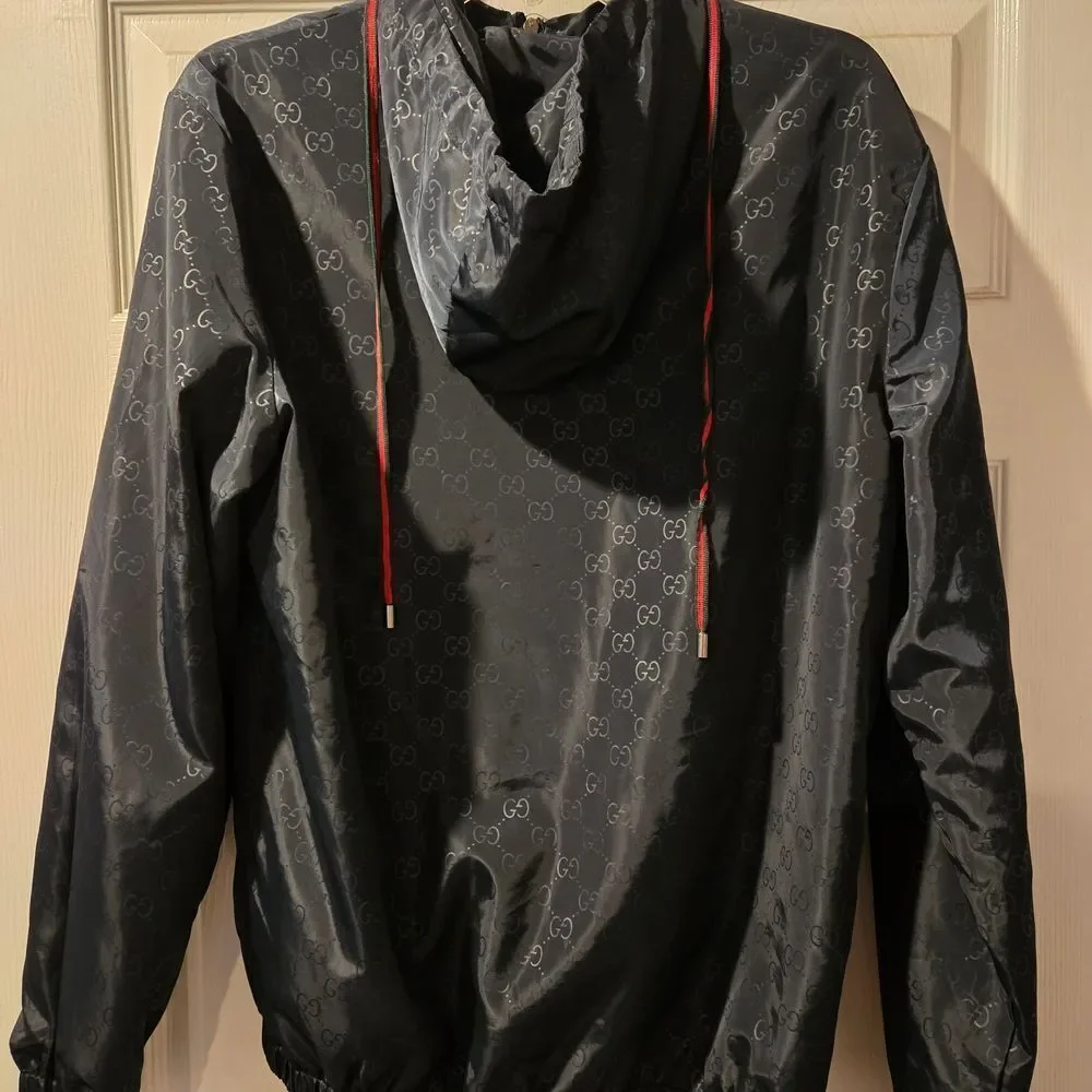 Gucci Monogram Black Windbreaker for Men